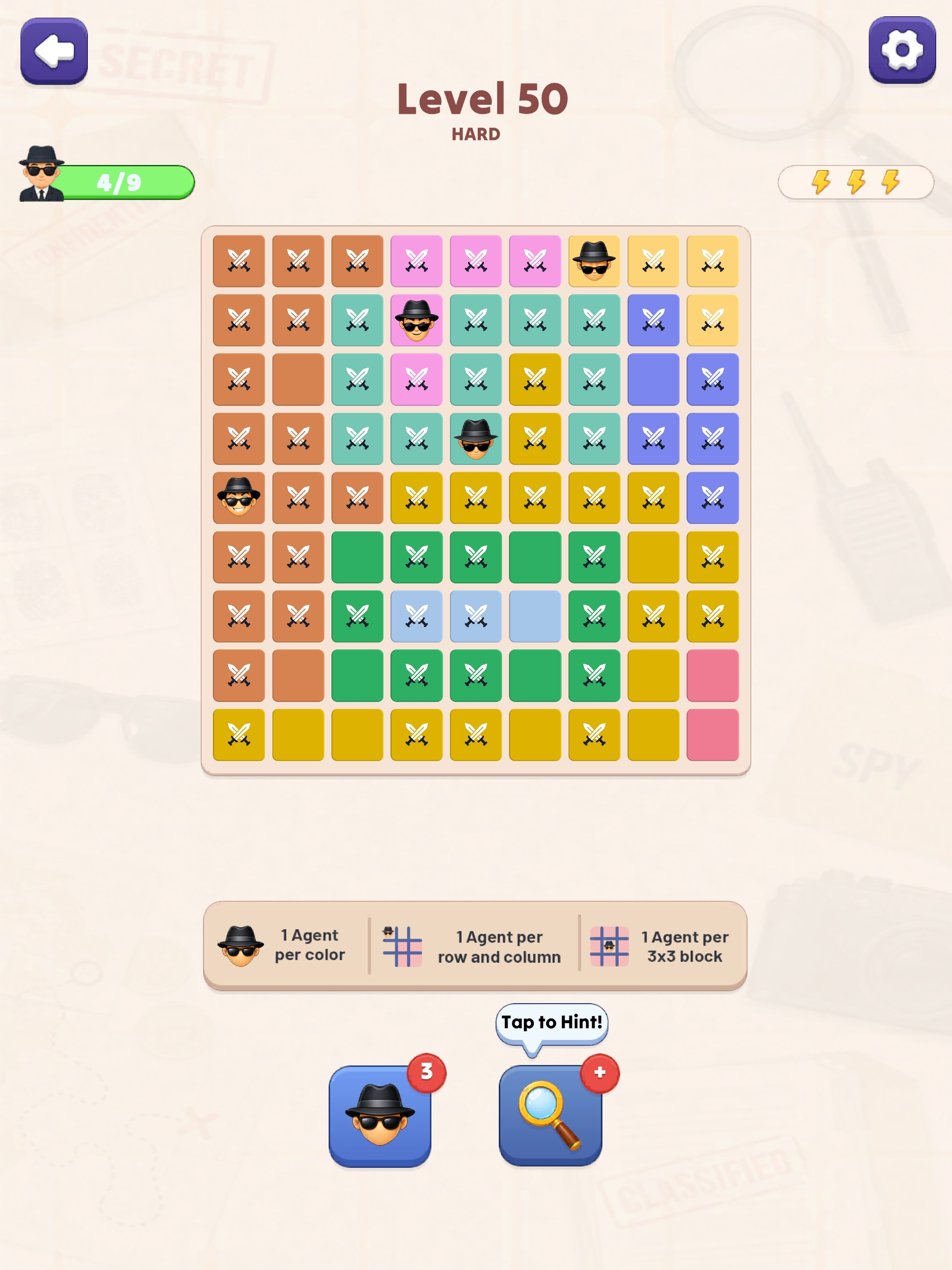 SpyDoku: Hidden Logic Puzzle screenshot 8