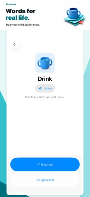 First Sounds – speech practice screenshot 2