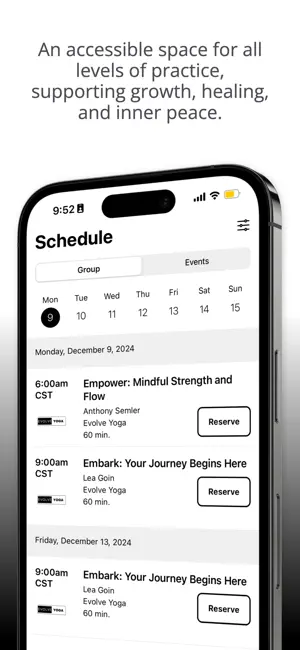 Evolve Yoga Lounge screenshot 4