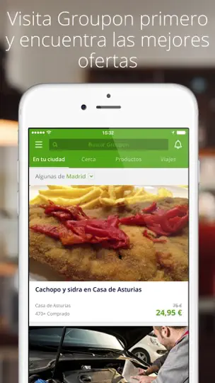 Captura de pantalla de Groupon - Local Deals Near Me en iPhone 1