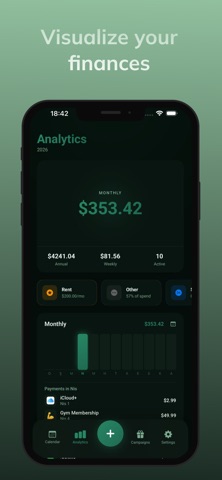 Wollar | Subscription Tracker screenshot