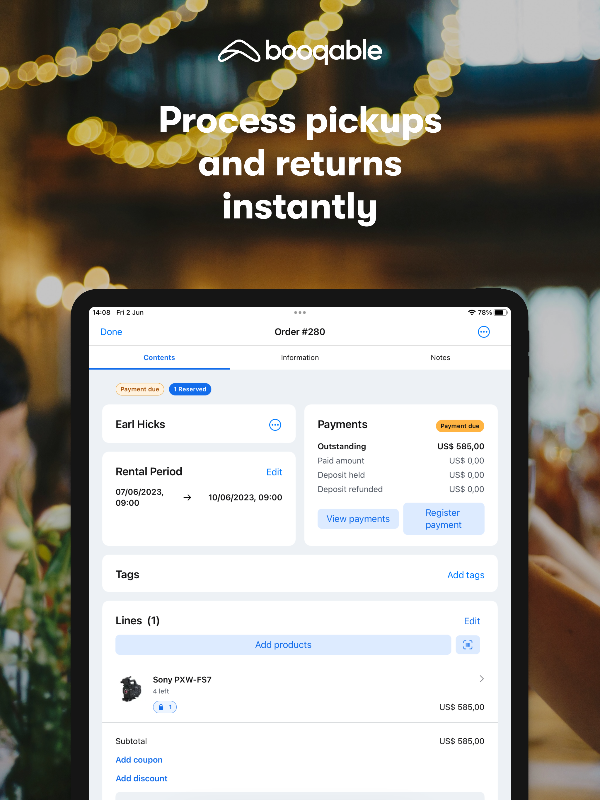 Booqable Point of Sale screenshot 9