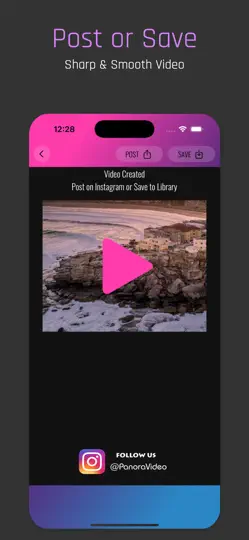 Screenshot von PanoraVideo For Instagram auf dem iPhone 5
