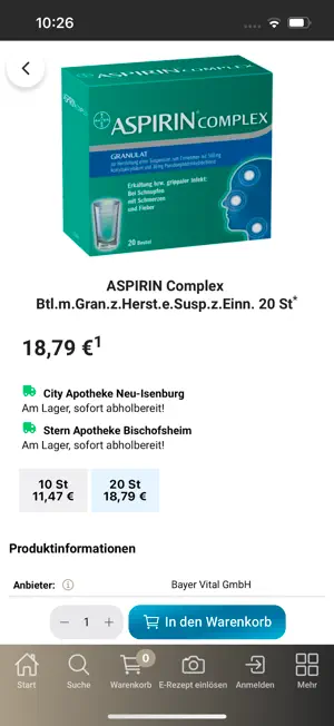 Onlineapotheke Süssmann screenshot 4