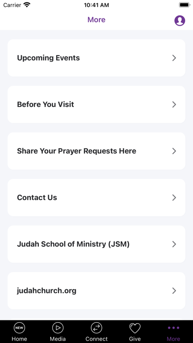 Judah Church App Screenshot