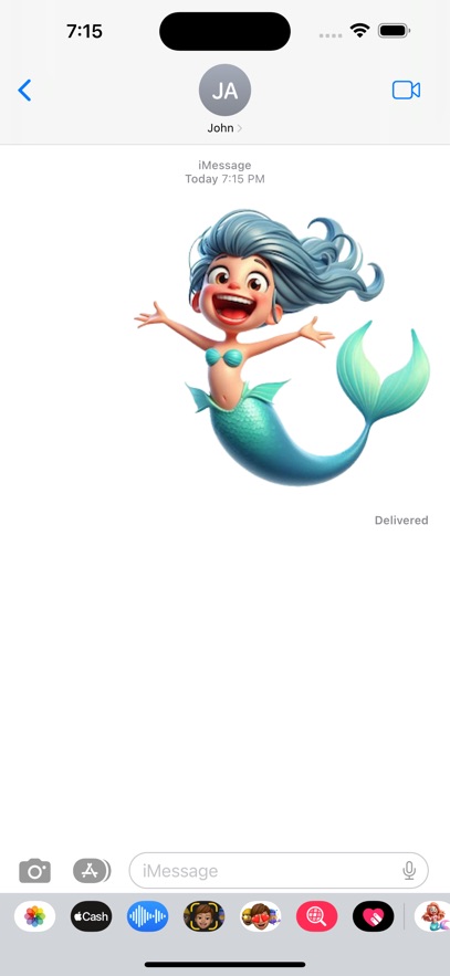 Happy Mermaid Stickers