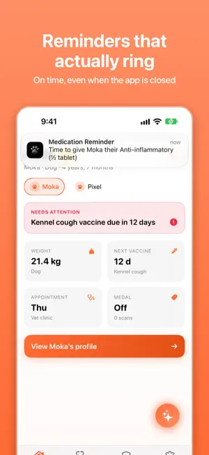 PetNudge: Pet Health Tracker screenshot 1