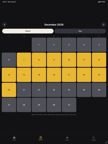 HitchPin: Oilfield Calendar iPad screenshot