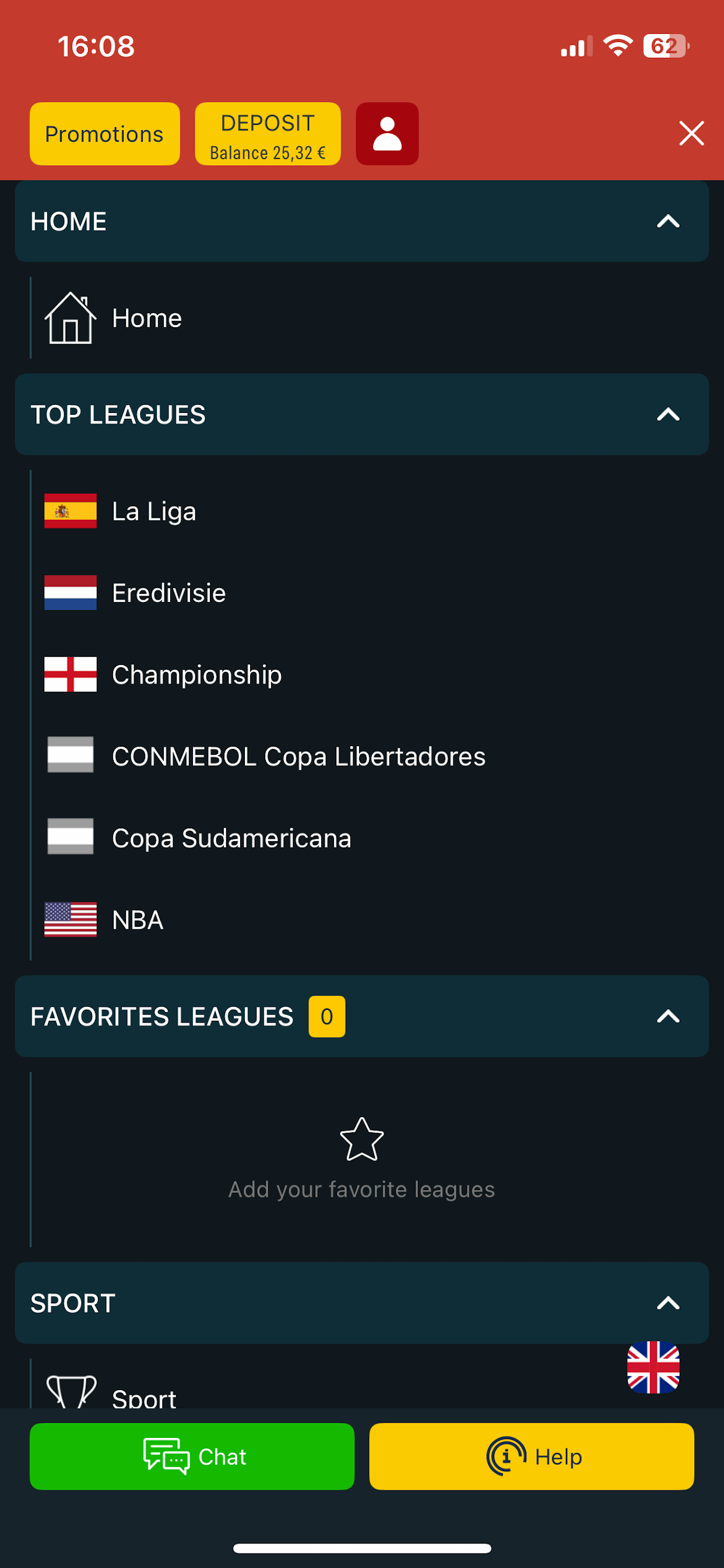 Meridianbet.BE screenshot 3
