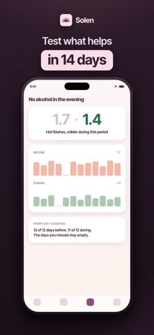 Solen: Perimenopause Tracker Screenshot 3 of 5