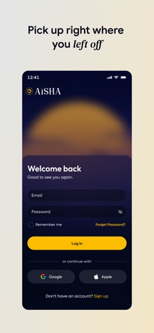 Aisha: Better AI, Built for Us iPhone screenshot