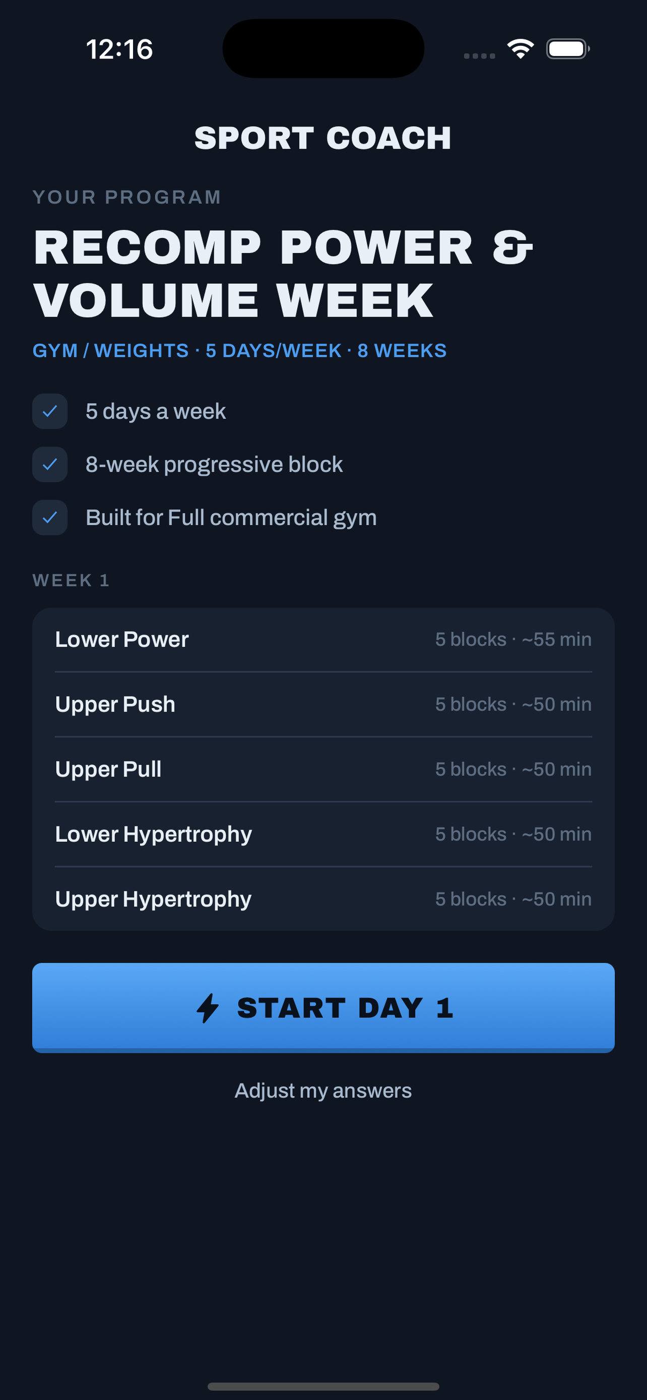 PULSE: Workout & Meals screenshot 3