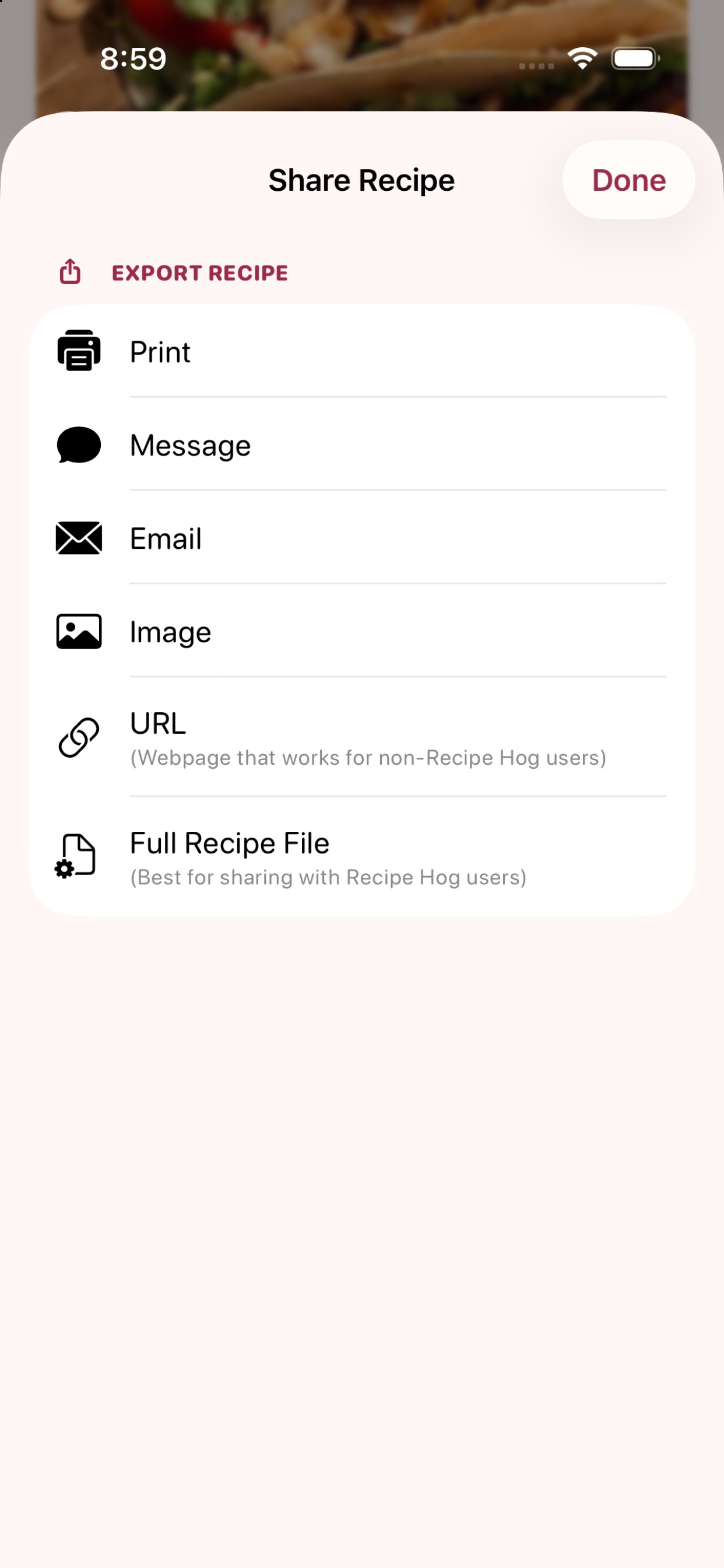 Screenshot 2 of Recipe Hog