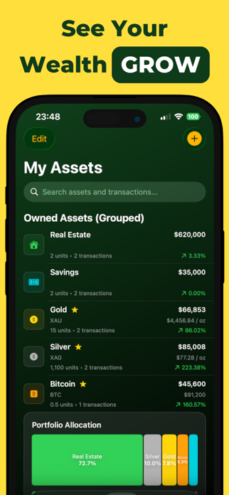 Net Worth Tracker : Assets Screenshot 4 of 6