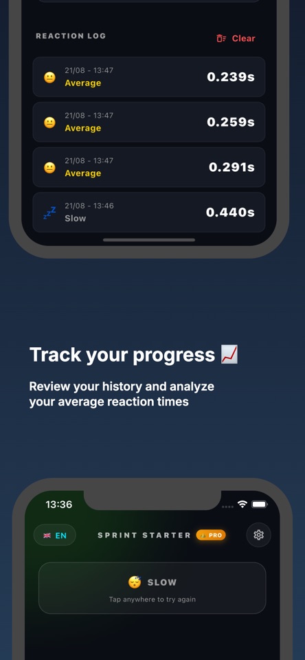Sprint Starter: Reaction Timer screenshot 4