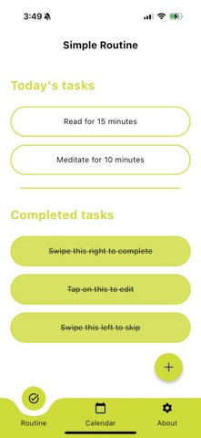 Simple Routine: Track Habits screenshot