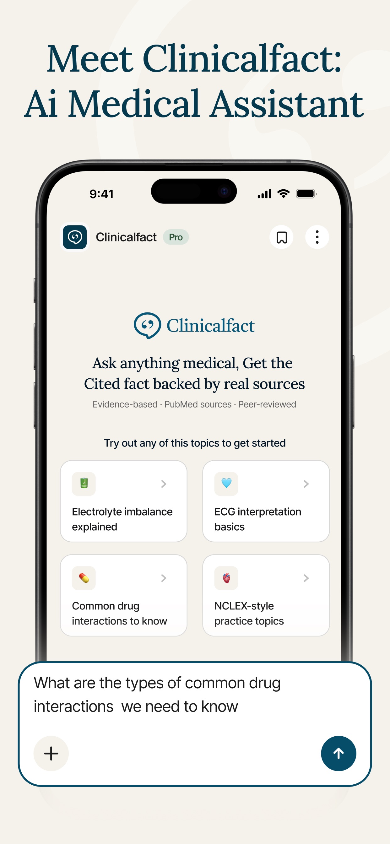 Screenshot 1 of Clinicalfact:Medical Assistant