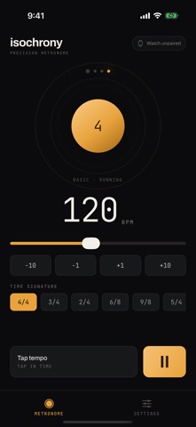 Isochrony: Haptic Metronome screenshot