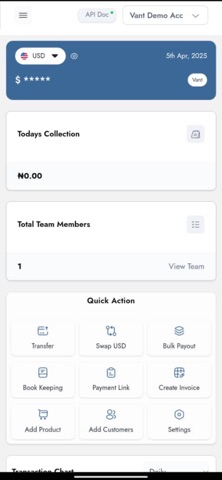 Vant Business screenshot