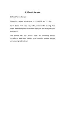 StillRead: Private Reader app screenshot 2