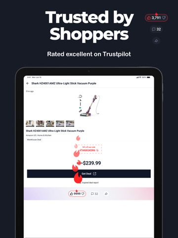 Deals Finder: Coupons & Codes iPad screenshot