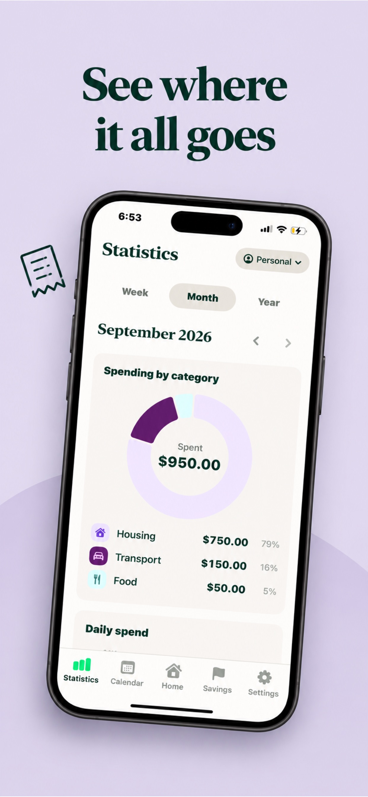Screenshot 3 of Spendy: Budget & Expenses