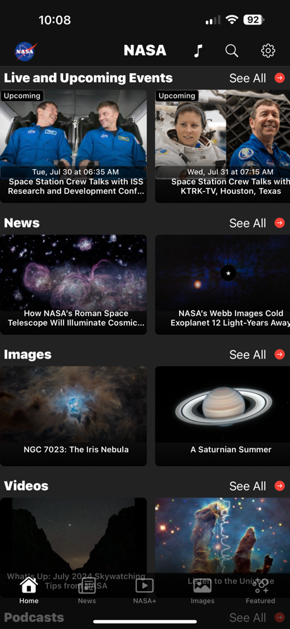 NASA Screenshots
