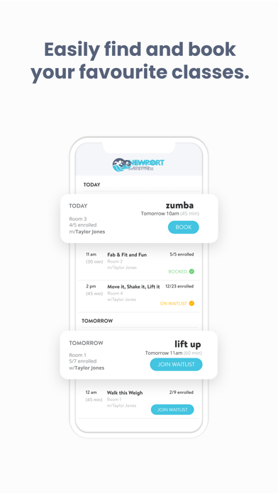 NewportSwimFit Screenshot