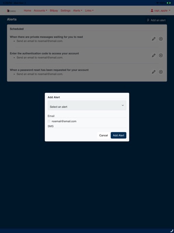 Combined Employees CU Mobile iPad screenshot