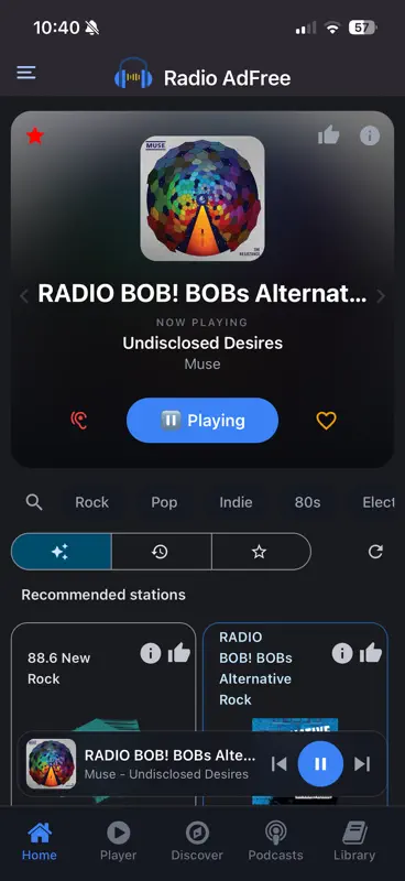 Radio Adfree: App ohne Werbung screenshot 2 of 10