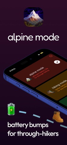 alpine mode – 10x your battery screenshot