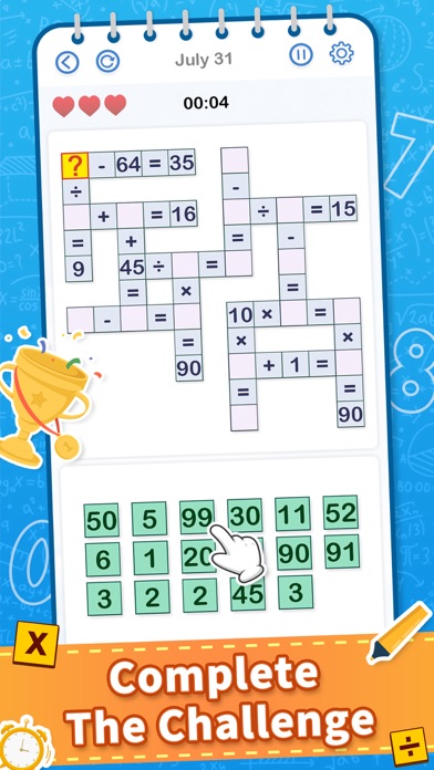 Cross Math - Math Game Screenshot