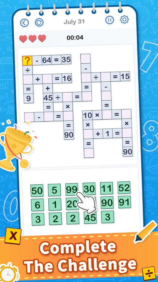 #4. Cross Math - Math Game (iOS) By: Joy Star Games