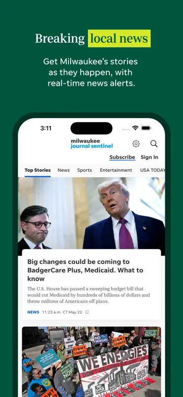 Milwaukee Journal Sentinel screenshot 1 of 7