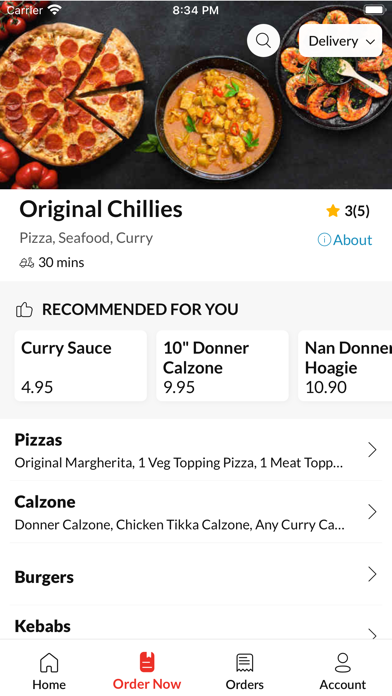 Original Chillies Falkirk Screenshot