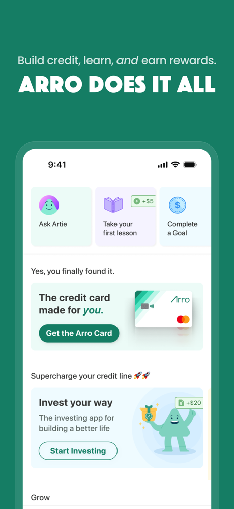 Arro: Build & Grow Credit screenshot 2