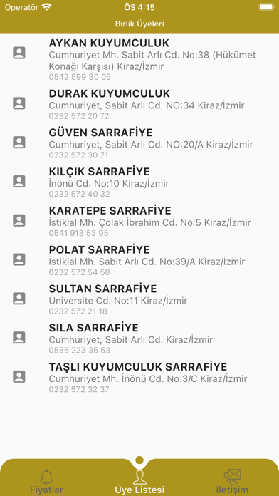 Kiraz Kuyumcular Birliği-SBYS Screenshot