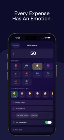 MoodSpend: Expense & Budget iPhone screenshot