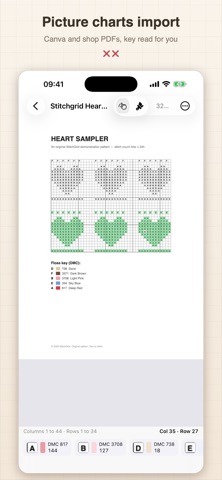 StitchGrid: Cross Stitch Chart screenshot