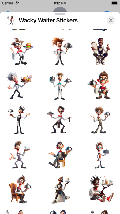 Screenshot #2 pour Wacky Waiter Stickers