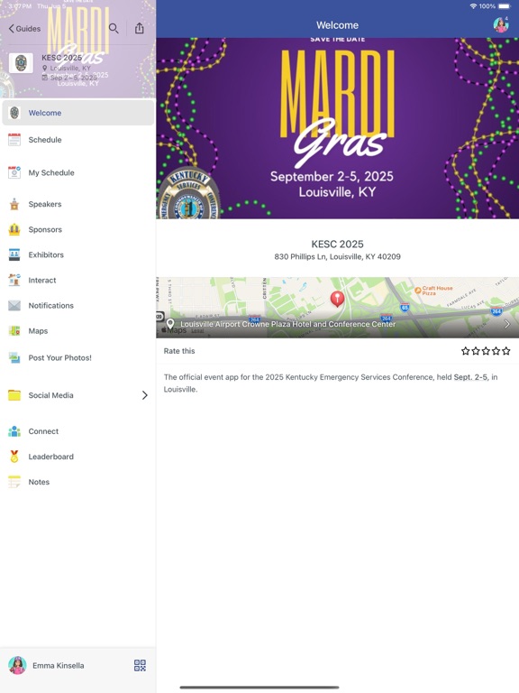 KY Emergency Services Conf. iPad screenshot 1 - Business app