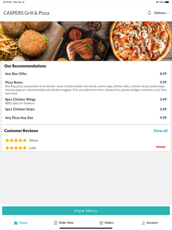 Screenshot #5 pour Caspers Grill And Pizza