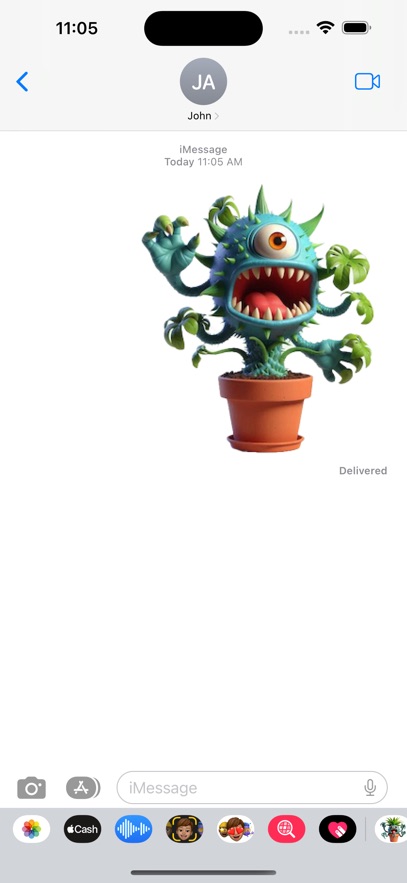 Monster Plant Stickers
