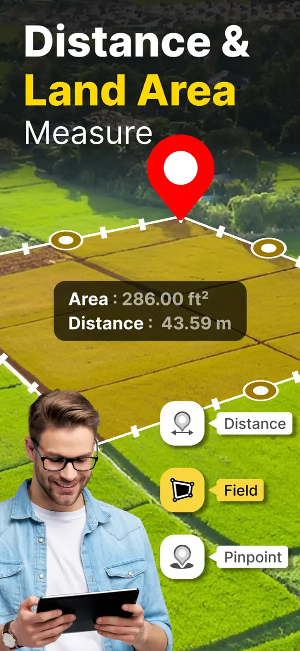 Screenshot #1 pour Land Distance Area Calculator