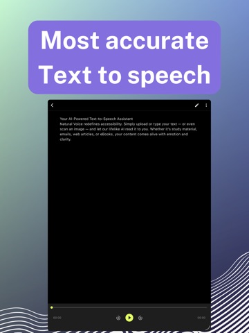 Natural Voice: Text to Speech iPad screenshot