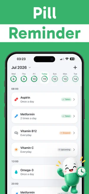 Medication Tracker: Pill Alarm screenshot 1