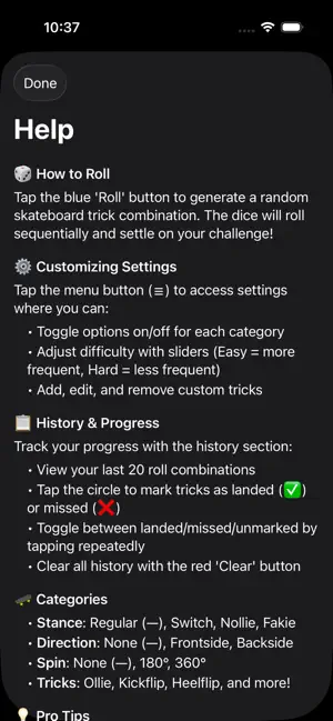 Skate Dice Pro screenshot 3