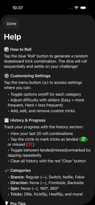 Skate Dice Pro Screenshot 3 of 3