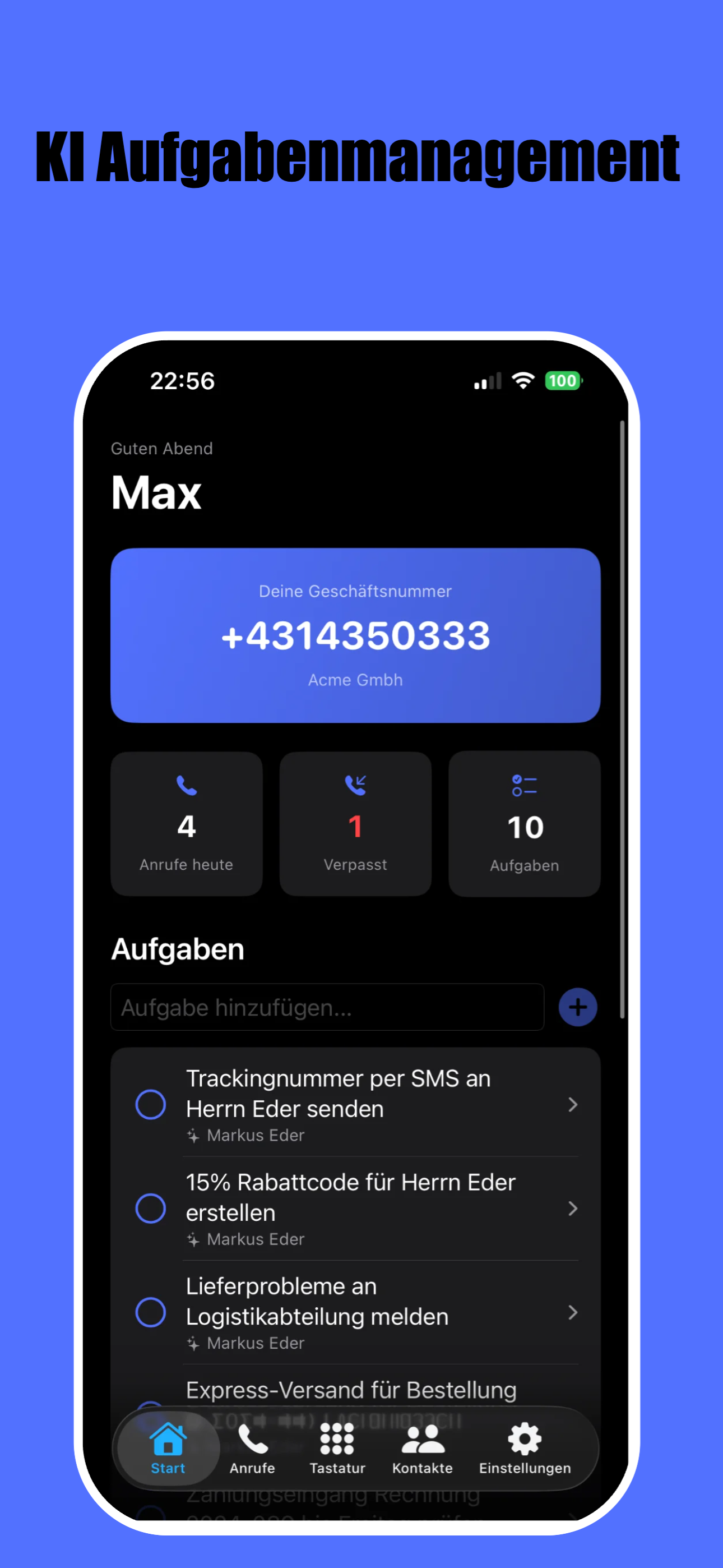 Lino: KI Geschäftstelefon