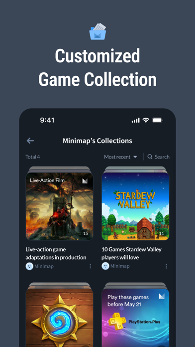 Minimap: Ultimate Game Tracker iPhone screenshot 6 - Entertainment app